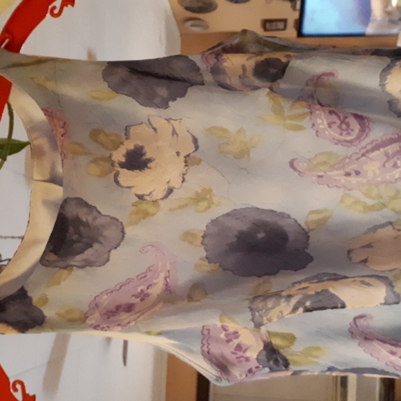 Dress,sheer with lining. Colour light blue, floral. "All That Jazz" small size. - Picture 7 of 11